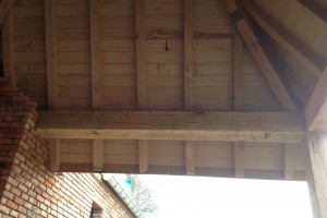 Overdekt terras in eik